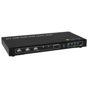 Techly KVM Switch USB, HDMI, 4K, 4 Wege 