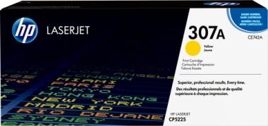 HP Toner CE742A (307A) - Yellow - Kapazitt: 7.300 Seiten (CE742A) 