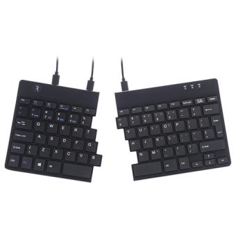 R-GO Split Tastatur US-Layout schwarz 