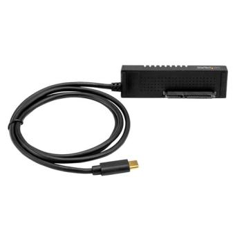 StarTech.com USB-C auf SATA Adapter Kabel - fr 2,5 / 3.5 Zoll SATA SSD / HDD Laufwerke - 10 Gbit/s - USB 3,1 - SATA zu USB Adapter - Speicher-Controller - 6,4 cm, 8,9 cm (2.5 Zoll, 3.5 Zoll) - SATA 6Gb/s - 6GBps - USB 3,1 (Gen 2) - Schwarz (USB31C2SAT3) 