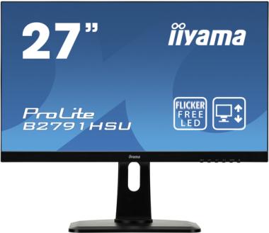 Iiyama ProLite B2791HSU-B1 - LED-Monitor - 68.6 cm (27 Zoll) - 1920 x 1080 Full HD (1080p) - TN - 300 cd/m - 1000:1 - 1 ms - HDMI, VGA, DisplayPort - Lautsprecher - Schwarz 