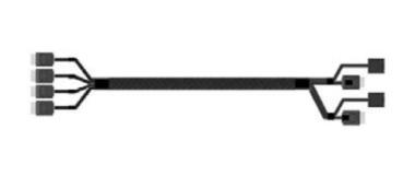 Intel - SATA- / SAS-Kabel - 4i MiniLink SAS (SFF-8611) (M) gerade bis 4i MiniLink SAS (SFF-8611) (M) rechtwinklig - 87.5 cm 