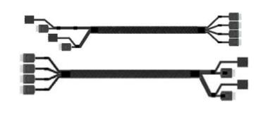 Intel - SATA- / SAS-Kabel - 4i MiniLink SAS (SFF-8611) (M) gerade bis 4i MiniLink SAS (SFF-8611) (M) rechtwinklig - 87.5 cm (Packung mit 2) 