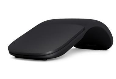 Microsoft Surface Arc Maus - Maus - optisch - 2 Tasten - drahtlos - Bluetooth 4.0 - Schwarz 