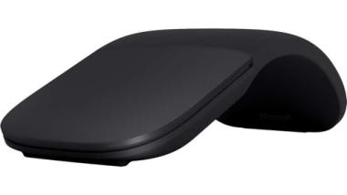Microsoft Surface Arc Maus - Maus - optisch - 2 Tasten - kabellos - Bluetooth 4.1 - Schwarz - kommerziell - fr Surface Pro 7 