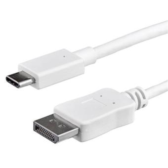 StarTech.com 1 m (3 ft.) USB C to DisplayPort Cable - 4K 60Hz - White - Externer Videoadapter - STM32F072CBU6 - USB-C - DisplayPort - wei 