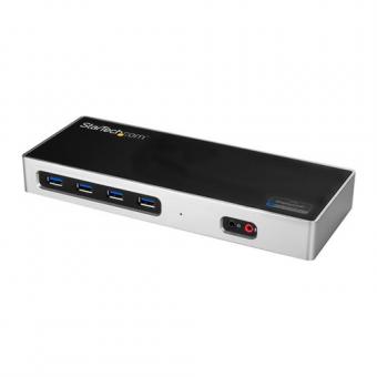 STARTECH.COM Dual 4K Monitor Dockingstation - Dual HDMI Dual DP oder HDMI & DP 60Hz - USB-C/USB 3.0 - 6 USB Ports - Mac / Windows 