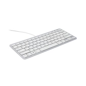 R-GO Compact-Tastatur BE-Layout wei 