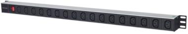 Intellinet - Stromverteilungseinheit (Rack - einbaufhig) - WS 110-250 V - Eingabe, Eingang IEC 60320 C14 - Ausgangsbuchsen: 17 (IEC 60320 C13) - 48.3 cm (19 Zoll) - 2 m 