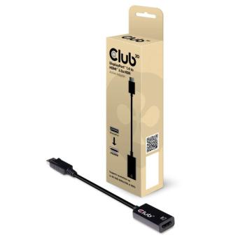 Club3D CAC-1080 DisplayPort 1.4 auf HDMI 2.0a HDR aktiv DisplayPort Stecker auf HDMI Buchse 0.2m schwarz 