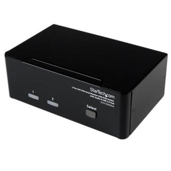 StarTech SV231DDVDUA 2 Port DVI VGA KVM Switch mit 
