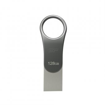 USB-Stick 128GB Silicon Power USB3.0 C80 Silver Type-C Ready 