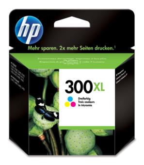 HP 300XL - 11 ml - Hohe Ergiebigkeit - farbstoffbasiert dreifarbig - Original - Tintenpatrone - fr Deskjet F2430, F2483, F2488, F4213, F4435, Envy 100 D410, 11X D411, 120, Photosmart C4685 