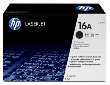 HP Toner Q7516A (16A) - Schwarz - Kapazitt: 12.000 Seiten (Q7516A) 