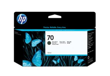 HP 70 Original Tinte matt schwarz Standardkapazitt 130ml 1er-Pack mit Vivera Tinten 