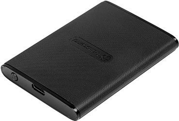 Transcend ESD230C - SSD - 960 GB - extern (tragbar) - 2.5 Zoll (6.4 cm) - USB 3.1 Gen 2 (USB-C Steckverbinder) - Schwarz (TS960GESD230C) 