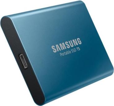 SAMSUNG Portable T5 SSD 500GB extern USB3.1 blau 