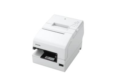 Epson TM H6000V - Belegdrucker - Thermozeile/Punktmatrix - 230 x 297 mm, Rolle (7,95 cm) - 180 x 180 dpi - 9 Pin - bis zu 350 mm/Sek. - USB, LAN, seriell, NFC, USB 2.0-Host - wei 
