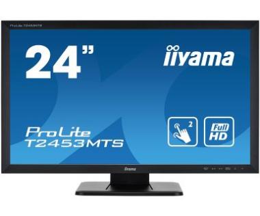 Iiyama ProLite T2453MTS-B1 - LED-Monitor - 61cm (24 Zoll) (23.6 Zoll sichtbar) - Touchscreen - 1920 x 1080 Full HD (1080p) - VA - 250 cd/m - 3000:1 - 4 ms - HDMI, DVI, VGA - Lautsprecher - Schwarz (T2453MTS-B1) 