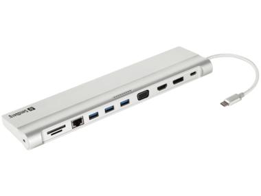 Sandberg USB-C All-in-1 Docking Station - Docking Station - USB-C 