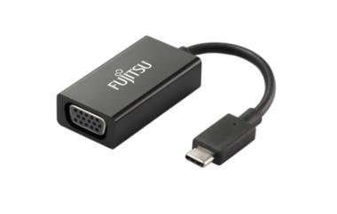 Fujitsu - Externer Videoadapter - USB-C - VGA - Schwarz - fr ESPRIMO D538/E94+, D738/E94+, D958/, D958/E94+, P558, Q958/MRE 