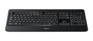 Logitech Wireless Illuminated Keyboard K800 - Tastatur - hinterleuchtet - kabellos - 2.4 GHz - Belgien 