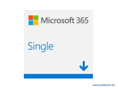 Microsoft 365 Single - Box-Pack (1 Jahr) - 1 Person - ohne Medien, P6 - Win, Mac, Android, iOS - Deutsch - Eurozone 