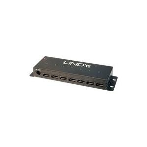 Lindy Industrial USB2.0 Hub - Hub - 7 x USB2.0 - Desktop (42794) 