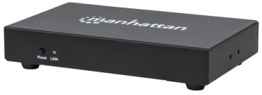 MANHATTAN 1080p 4-Port HDMI Extending Splitter Transmitter Verteilt eine Videoquelle auf vier Ausgnge, verstrkt das Signal auf bis zu 50 m, ein Netzwerkkabel pro Receiver, Videobandbreitenverstrker, schwarz, bentigt Artikel 207836 (207829) 