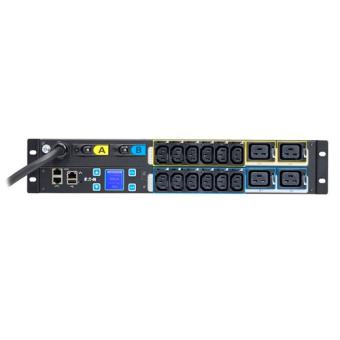 Eaton ePDU G3 Metered Input - Stromverteilungseinheit (Rack - einbaufhig) - Wechselstrom 230 V - 3 Phasen - Ethernet 10/100, RS-232 - Eingabe, Eingang IEC 60309 32A - Ausgangsbuchsen: 16 - 2U - 3 m 