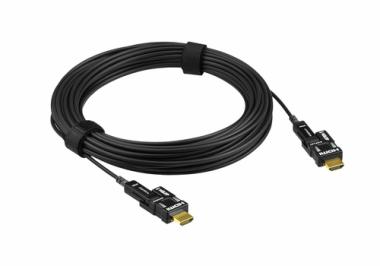 ATEN VanCryst VE7833 - HDMI-Kabel - HDMI (M) bis HDMI (M) - 30,0m - Hybrid Kupfer/Kohlefaser - Schwarz - aktiv, Plenum, 4K Untersttzung (VE7833-AT) 