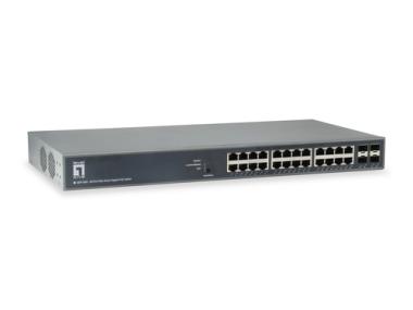 LevelOne Switch 24x GE GEP-2851      4xGSFP     370W 24xPoE 