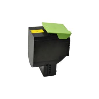V7 - Gelb - Tonerpatrone (Alternative zu: Lexmark 80C2HY0) - fr Lexmark CX410de, CX410dte, CX410e, CX510de, CX510dhe, CX510dthe 