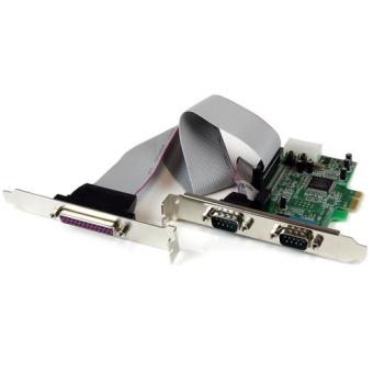 StarTech.com 2S1P Seriell/Parallel RS232 PCI Express Karte mit 16550 UART - Adapter Parallel/Seriell - PCIe - Serial RS-232 (PEX2S5531P) 