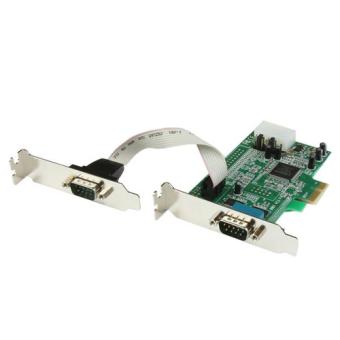 StarTech.com 2 Port Low Profile Native RS232 PCI Express Serial Card with 16550 UART - Serieller Adapter - PCIe Low Profile - RS-232 x 2 (PEX2S553LP) 