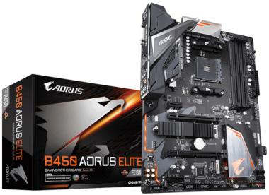 Gigabyte B450 AORUS Elite ATX Mainboard Sockel AM4 M.2/HDMI/DVI 