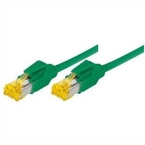 Patchkabel S/FTP, PiMF, Cat 6a, grn, 35,0 m Fr 10 Gigabit/s, halogenfrei, mit Draka-Kabel und Hirosesteckern TM31 (bisherige Bezeichnung S/STP) (72235G) 