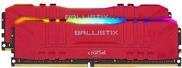 Crucial Ballistix RGB - DDR4 - 16 GB: 2 x 8 GB - DIMM 288-PIN - 3600 MHz / PC4-28800 - CL16 - 1.35 V - ungepuffert - non-ECC - Rot (BL2K8G36C16U4RL) 