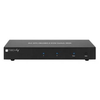 Techly KVM Switch, 2 Port, Display Port 1.2 