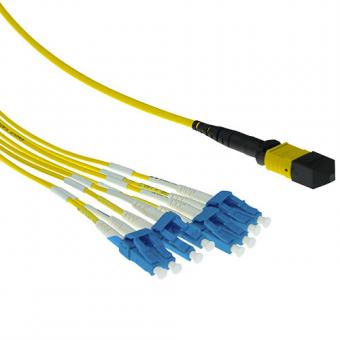 ACT 1 meter Singlemode 9/125 OS2 fanout patchcable 1 X MTP female - 6 X LC duplex 12 fibers 1M 12X9/125 OS2 MTP/MPO(F) (RL7871) 