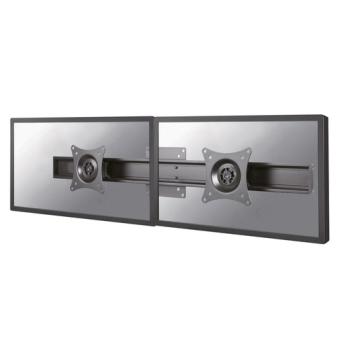 NewStar FPMA-CB200BLACK - Montagekomponente (Montageschiene, 2 VESA-Adapter, VESA Adapterplatte) fr 2 LCD-Displays - Schwarz - Bildschirmgre: 25.4-68.6 cm (10 Zoll-27 Zoll) 