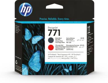 Hewlett-Packard HP 771 - Druckkopf mattschwarz, Chromatic Red (CE017A) 