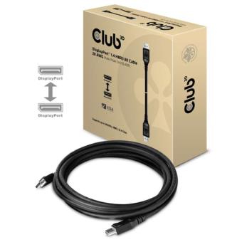 Club 3D DisplayPort 1.4 Kabel 5m DP zu DP HBR3 8K60Hz Vesa St./St. schwarz 