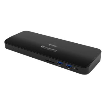 I-TEC Thunderbolt3 Dual 4K Docking Station 2x 4K oder 1x 5K 2x TB3 1x HDMI 1x GLAN 5x USB 3.0 1x SD Kartenleser 1x Audio/Mic 85W PD 