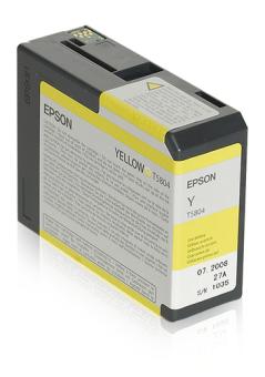 Epson T5804 - Druckerpatrone - 1 x Gelb (C13T580400) 