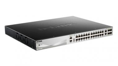 D-LINK DGS-3130-30PS/SI 30Port L3 PoE Gigabit Stack 