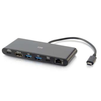 C2G USB-C Docking Station with 4K HDMI, Ethernet, USB and Power Delivery - Dockingstation - USB-C / Thunderbolt 3 - HDMI - GigE 