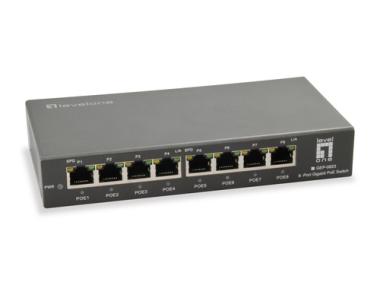 LevelOne GEP-0823 Gigabit-PoE-Switch 8-Port 802 3ataf PoE 120W 