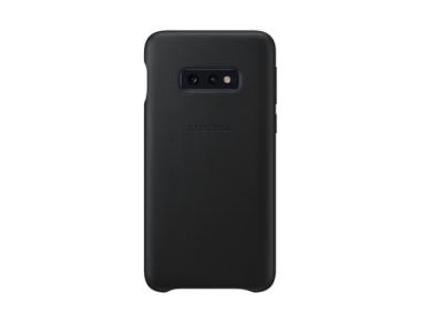 Samsung Leather Cover fr Galaxy S10e schwarz 