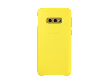 Samsung Leather Cover fr Galaxy S10e gelb 